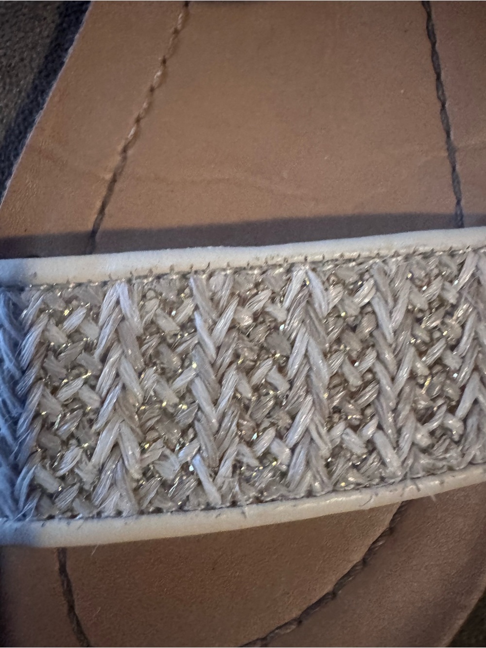 wonder nation Brown and Cream Woven Toe Ankle-Strap Sandal - Picture 2 of 3
